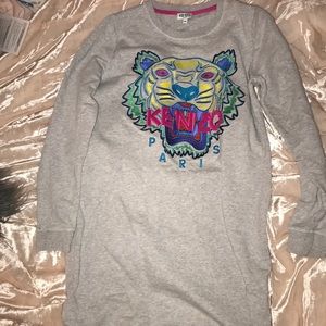 Long sleeved Kenzo sweatshirt dress